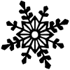 Black snowflake