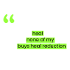 No one buys healing reduction.