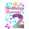 Birthday Mermaid 2 Shell Summer Vibe 2nd