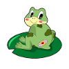 Frog Leaf Heart Patch
