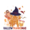 Hallothanksmas Dachshund Halloween Christmas
