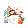 Hallothanksmas Golf Halloween Christmas