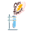 Female Stem Scientist Technology Student,