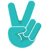 Love Freedom Peace Hope Sign of Hand