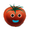 Tomate mit Gesicht