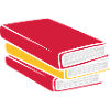 Design stacked books comic