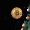 Bitcoin hangs on Christmas tree