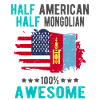 Half American Half Mongolian