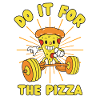 Pizza musculation Fitness Pizza kawaii