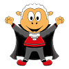 SCHAF - VAMPIR - DRACULA - HALLOWEEN