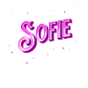 Nom Sofie personnalisé