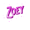 Zoey name personalized