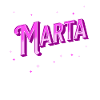Le nom de Marta personnalisé