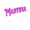 Martina's name personalized