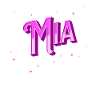 Mia name personalized