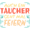 Feiern mit taucher