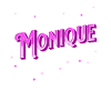 Monique's name personalized