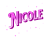 Nicole's name personalized