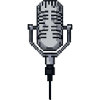 Microphone in pixel art