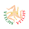 Sicile drapeau Sicile Palerme Italie
