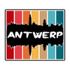 Antwerpen België Skyline Silhouet Reis souvenir