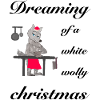 White woolly Christmas, Merry Christmas