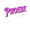 Phoebe name personalized