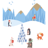 Christmas Wintertime Animal Parade