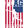 Flag Football Player American Flag