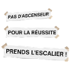 Pas d'ascenseur pour la réussite