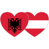 Albania Easter Flag Heart