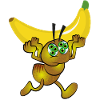 Mutant carrying a banana