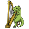 Dinosaur Harp Instrument Orchestra