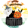 Joyeux halloween. Design amusant