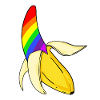 Gay Pride LGBT Rainbow Banana