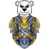 Ritter Eisbär cool Bär Polarbär
