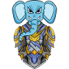 Chevalier éléphant cool