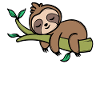 Langschläfer Zoo Schlafen Faul Statement Faultier