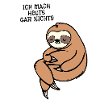 Faul Faultier Statement Schlafen Dschungel Tier