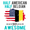 Half American Half Belgian