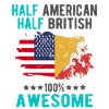Half American Half British