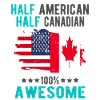 Half American Half Canadian