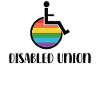 LGBTQ Rollstuhlunterstützung Rainbow Flag