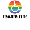 LGBTQ Rollstuhlunterstützung Rainbow Flag