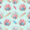 Cute Elephant Animal Pattern