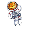 Astronaut Pumpkin Head