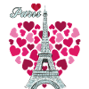French Love Paris-Heart-Eiffel-Tower-An