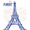 I love Tower-Heart-France-Souvenir-French