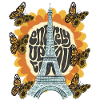 Eiffel Tower-Sunflower-Paris-Butterfly-Frenchman