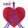 Eiffel Tower-Heart-Love-Keepsake-French Love
